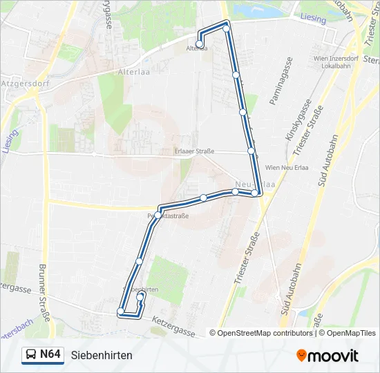 N64 Bus Line Map