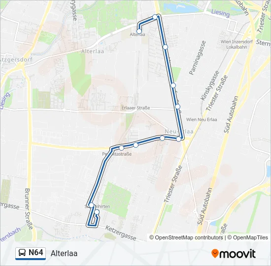 N64 Bus Line Map