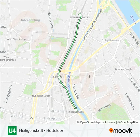 U4 Subway Line Map