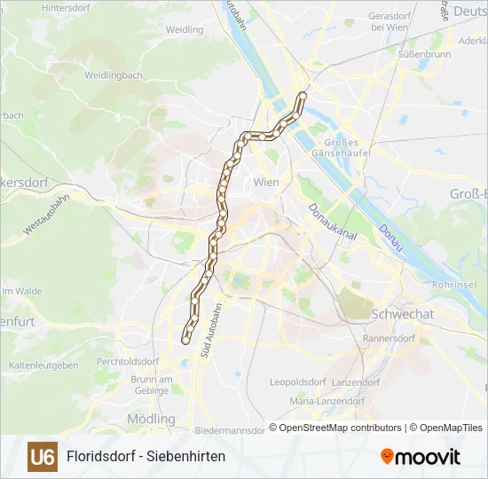 U6 Subway Line Map