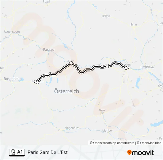 A1 Train Line Map