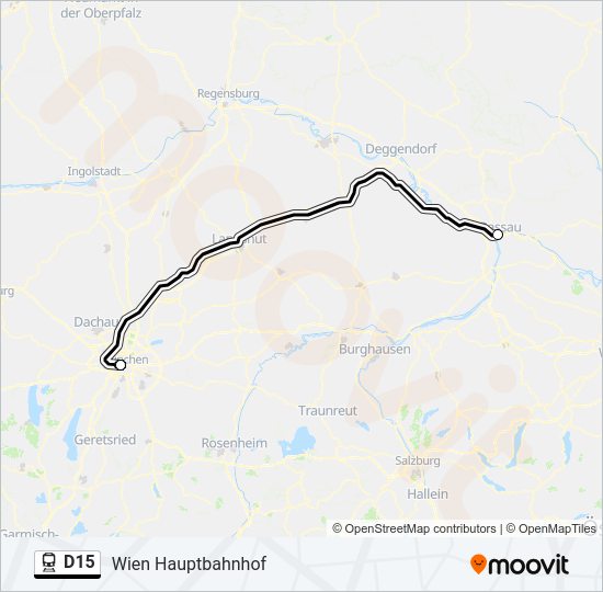 D15 Train Line Map