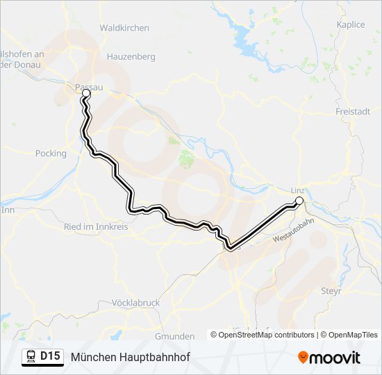 D15 Train Line Map