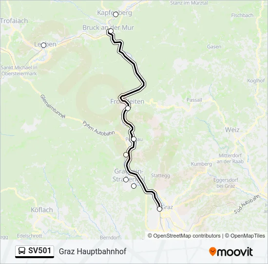 SV501 Bus Line Map