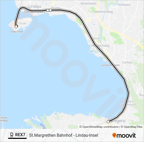 Rex7 REX7 Route: Schedules, Stops & Maps - Lindau-Insel (Updated)