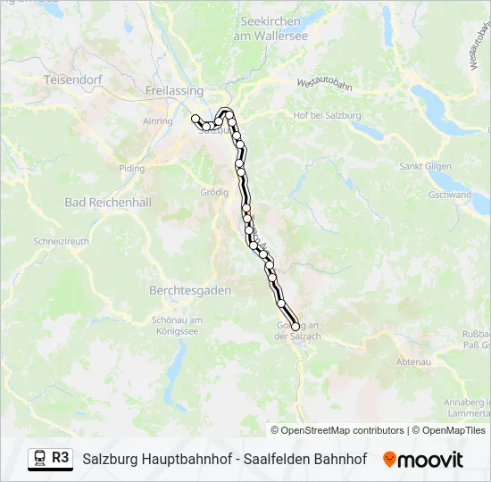 R3 Train Line Map