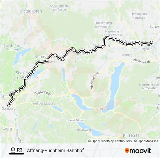R3 Train Line Map