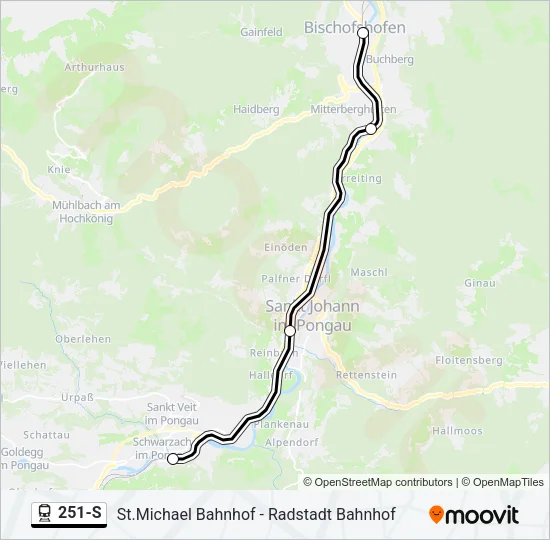 251-S Train Line Map