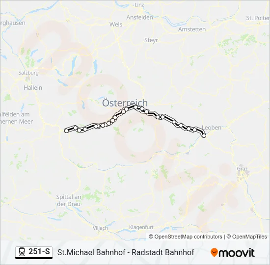 251-S Train Line Map