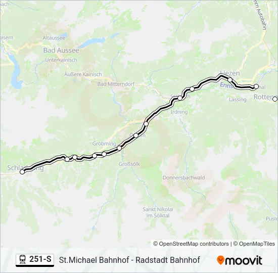 251-S Train Line Map