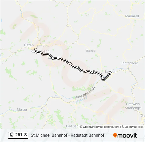 251-S Train Line Map