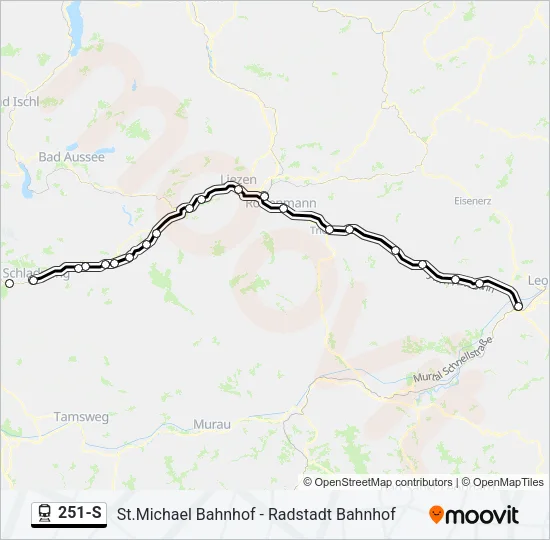 251-S Train Line Map