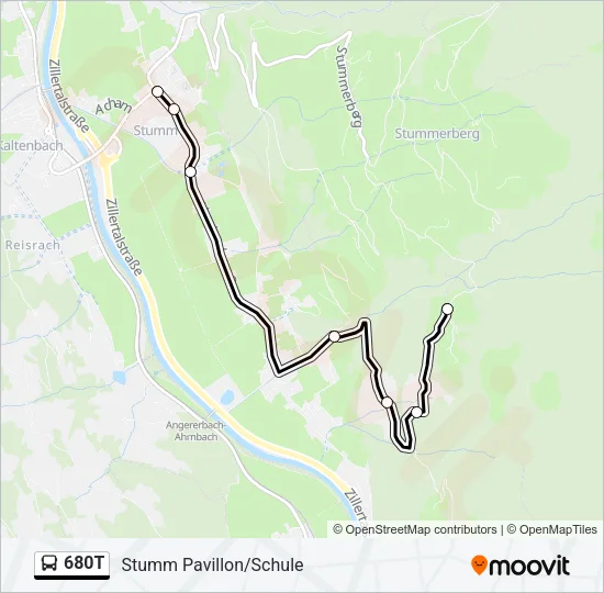 680T Bus Line Map