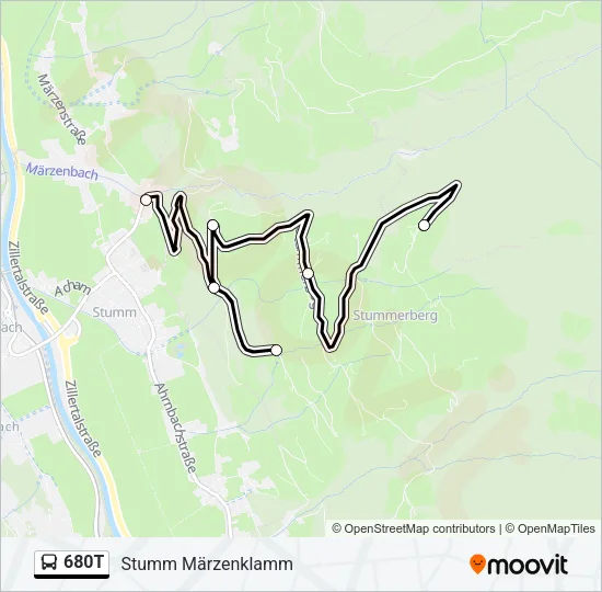 680T Bus Line Map