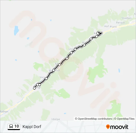 10 Bus Line Map