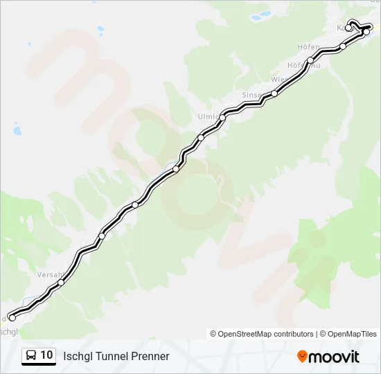 10 Bus Line Map