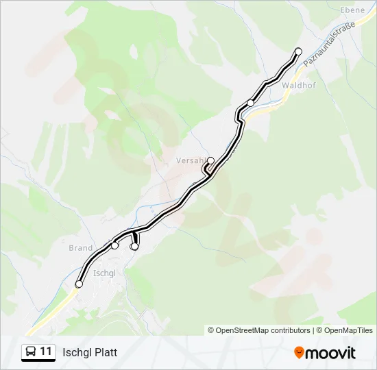 11 Bus Line Map