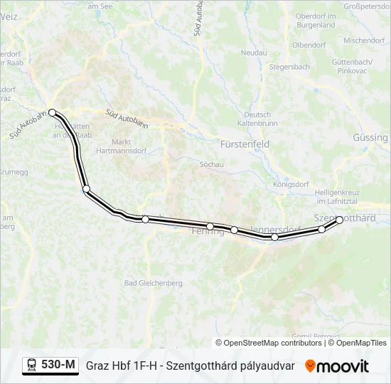 530-M Train Line Map