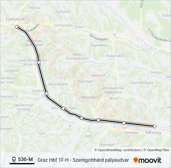 530-M Train Line Map