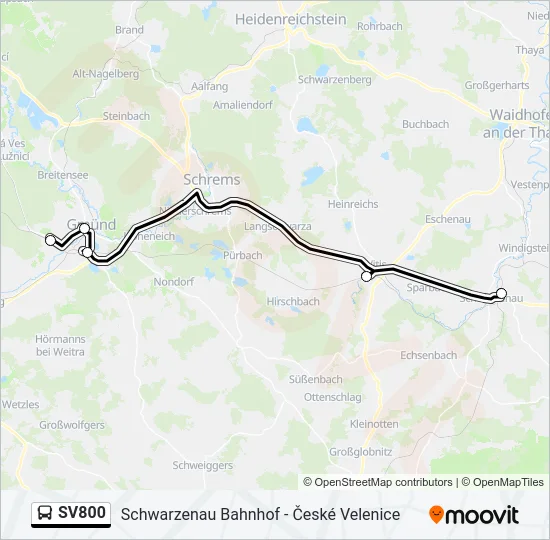 SV800 Bus Line Map