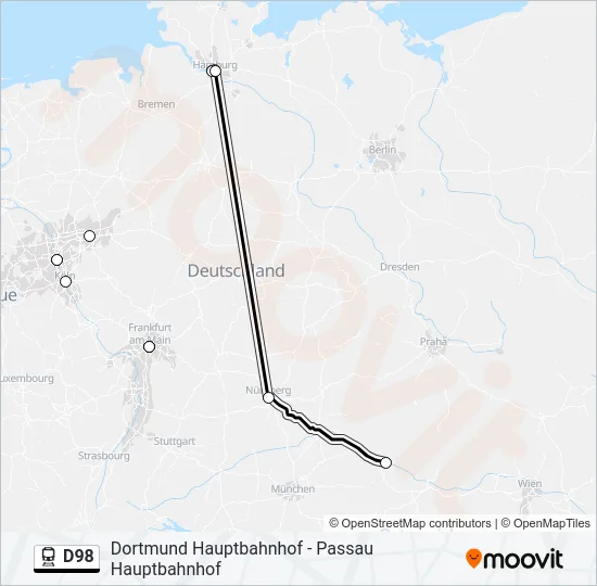 D98 Train Line Map