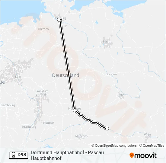 D98 Train Line Map