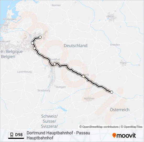 D98 Train Line Map