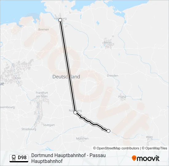 D98 Train Line Map