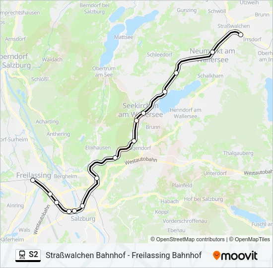 S2 Train Line Map