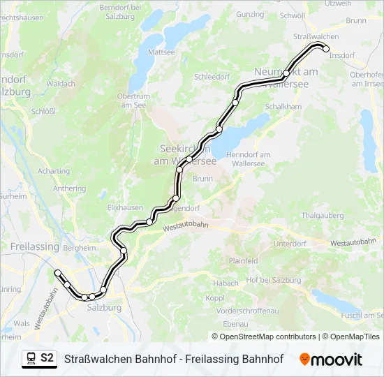 S2 Train Line Map
