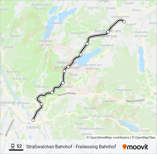 S2 Train Line Map