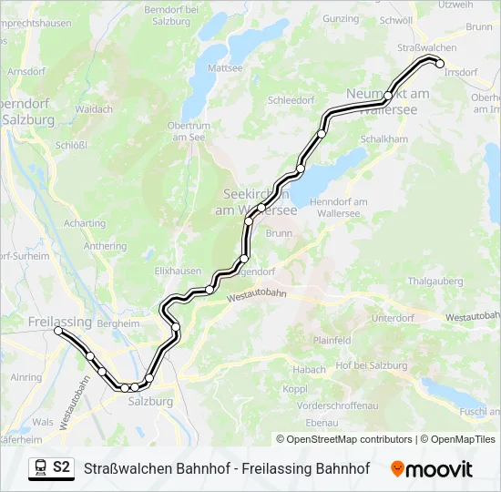 S2 Train Line Map