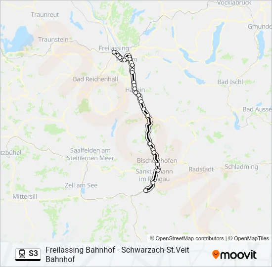 S3 Train Line Map