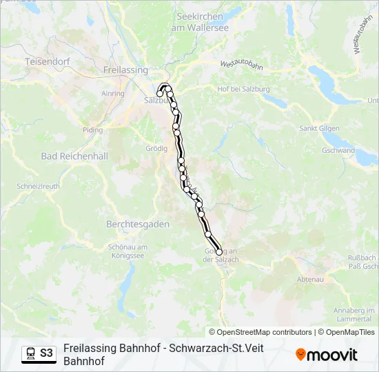 S3 Train Line Map