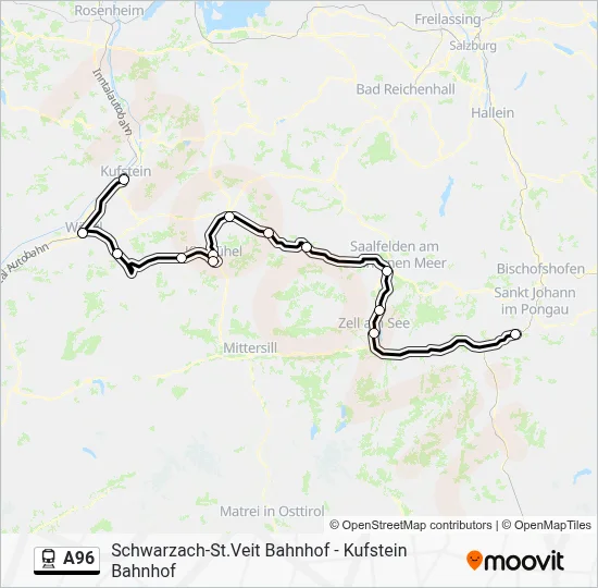 A96 Route: Schedules, Stops & Maps - Hamburg-Altona (Updated)