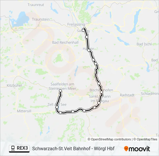REX3  Line Map