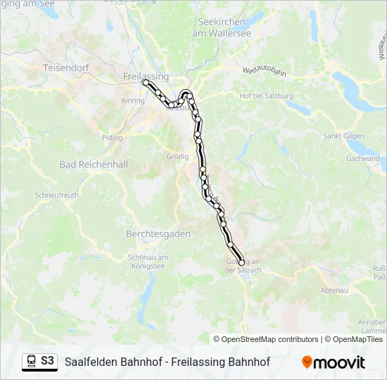 S3 Train Line Map