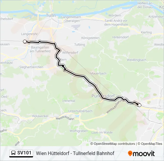 SV101 Bus Line Map