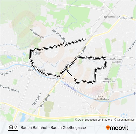 C Bus Line Map