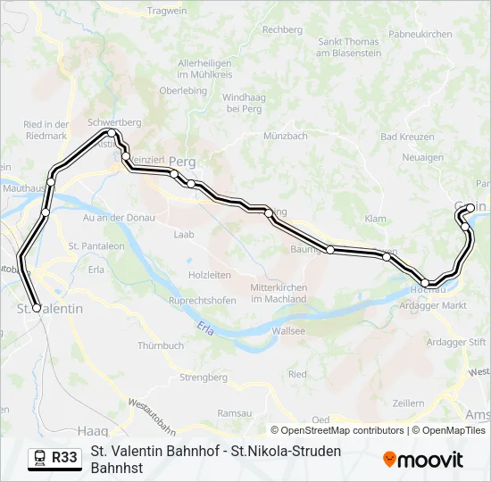 R33 Train Line Map
