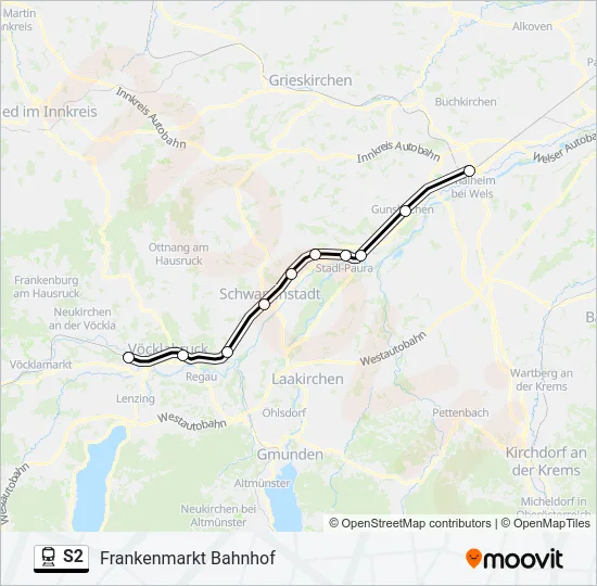 S2 Train Line Map