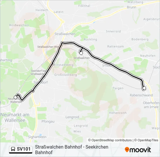 SV101 Bus Line Map