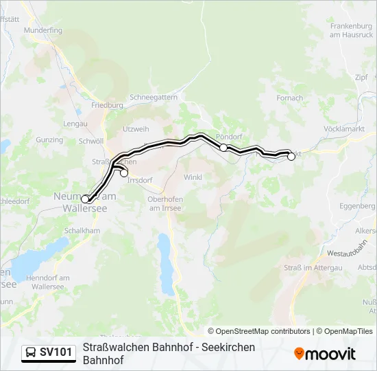 SV101 Bus Line Map