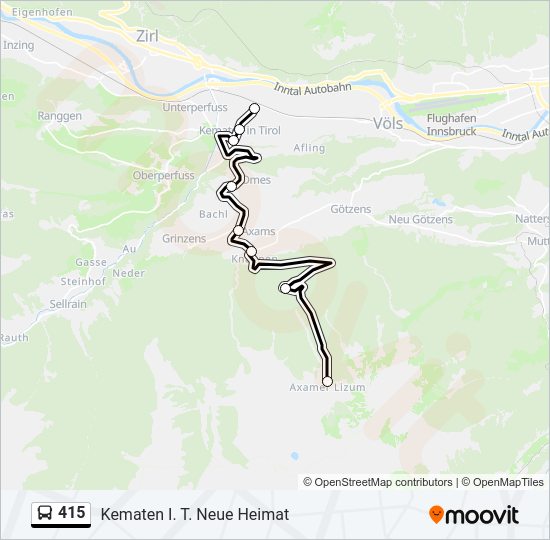 415 Route: Schedules, Stops & Maps - Kematen I. T. Neue Heimat (Updated)