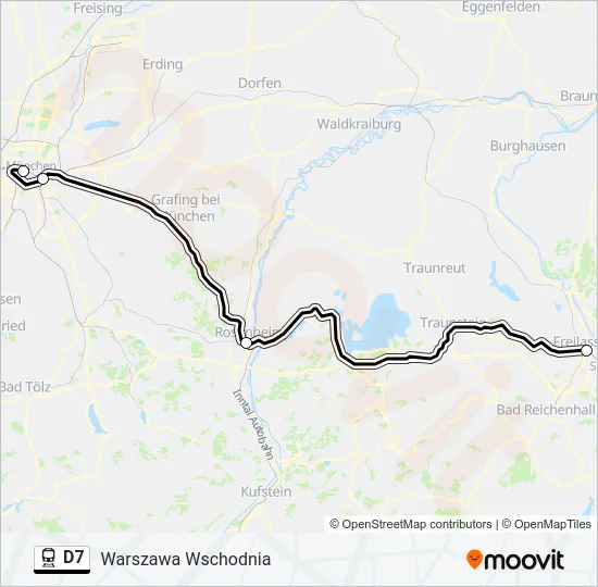 D7 Train Line Map