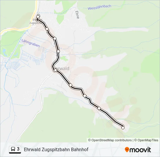 3 Bus Line Map