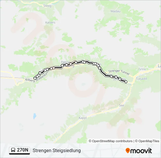 270N  Line Map