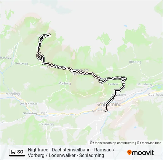 SO Bus Line Map
