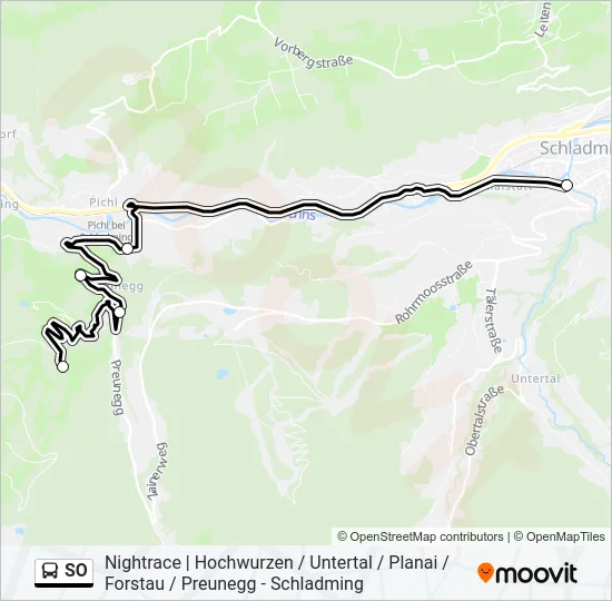 SO Bus Line Map