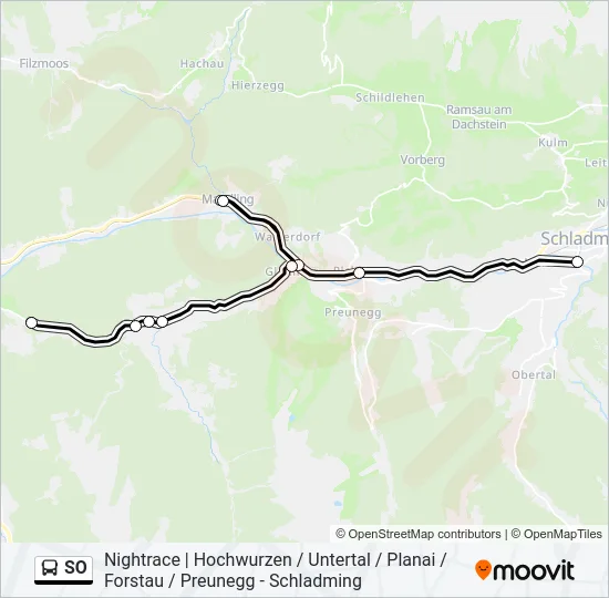 SO Bus Line Map